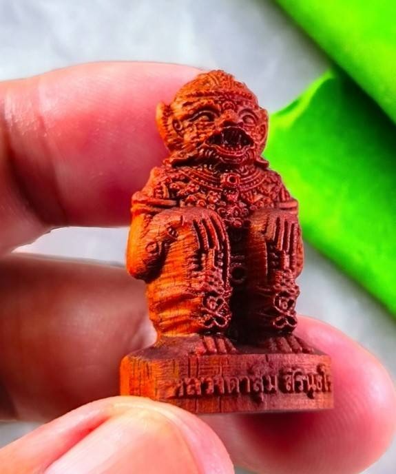 🪬Hanuman Maha Prap First Edition Amulet – Rosewood Soaked in Sacred Herbal Oil, Blessed by Luang Ta Sum, Wat Nong Wa (B.E. 2567)