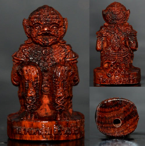 🪬Hanuman Maha Prap First Edition Amulet – Rosewood Soaked in Sacred Herbal Oil, Blessed by Luang Ta Sum, Wat Nong Wa (B.E. 2567)