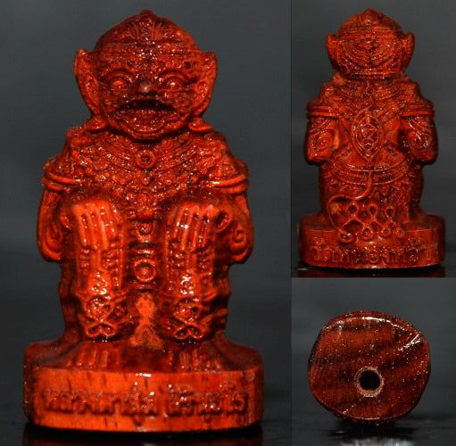 🪬Hanuman Maha Prap First Edition Amulet – Rosewood Soaked in Sacred Herbal Oil, Blessed by Luang Ta Sum, Wat Nong Wa (B.E. 2567)