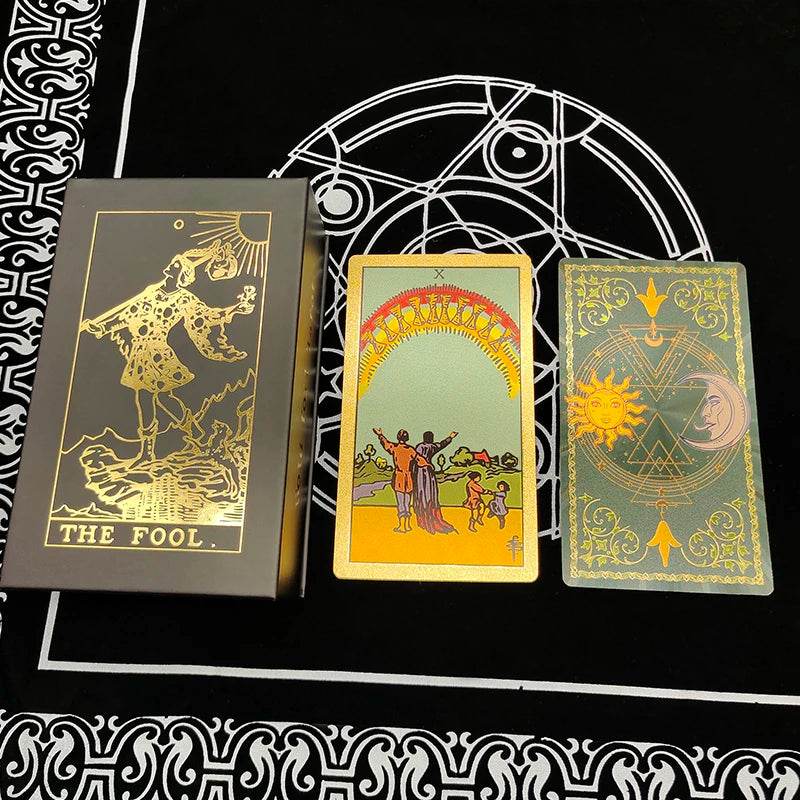 Rose Gold Tarot Deck with Gold Foil - Deluxe Edition