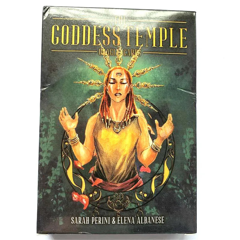 🌸 The Goddess Temple Oracle Cards Deck – 45 Cards | English Version | Guidebook Included | Tarot & Oracle Board Game | Family-Friendly Spiritual Tool