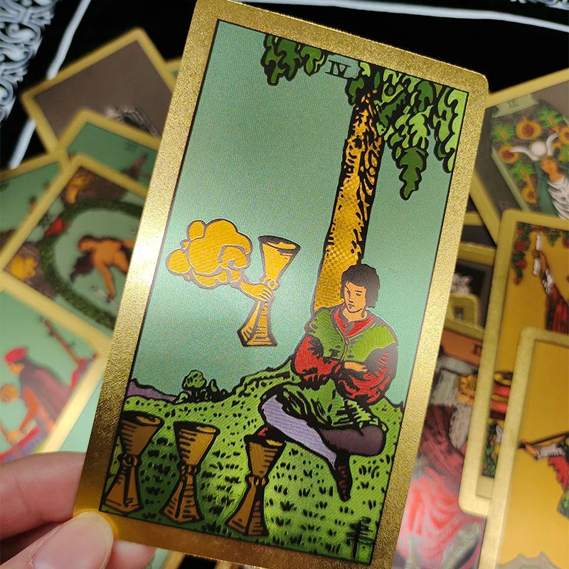 Rose Gold Tarot Deck with Gold Foil - Deluxe Edition