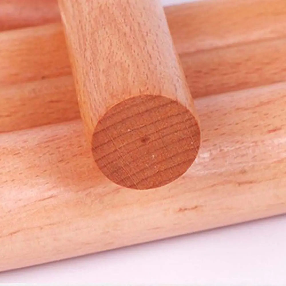 Portable Natural Wooden Rolling Pin – Solid Beech Dough Roller for Cooking & Baking, Non-stick & Durable Kitchen Tool (Multiple Sizes)﻿