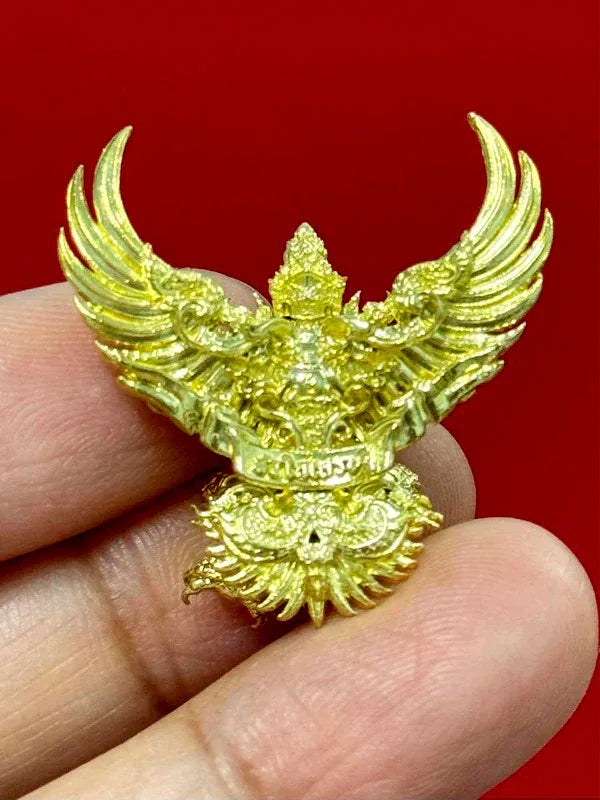 🪙 “Heart of the Tycoon Garuda” – 2.7 cm Mini Pancha‑Loha Wealth‑Birthing Garuda from Wat Kruttharam (Numbered & Multi‑Master Consecrated)