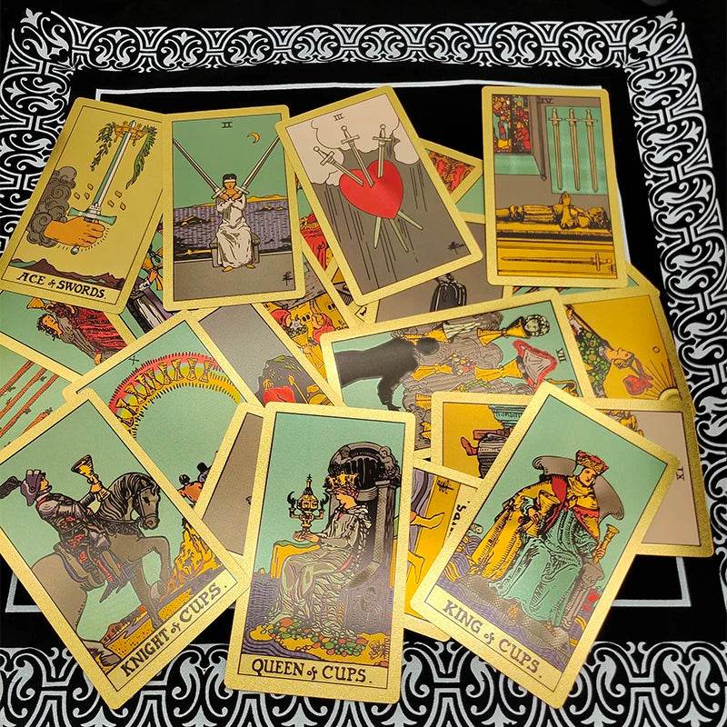 Rose Gold Tarot Deck with Gold Foil - Deluxe Edition