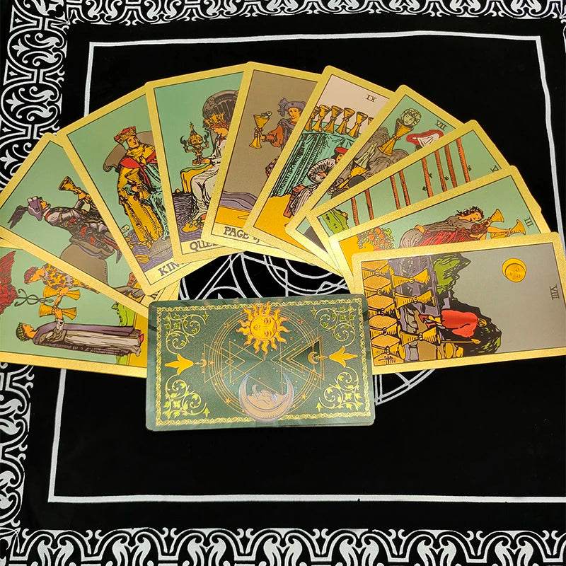 Rose Gold Tarot Deck with Gold Foil - Deluxe Edition