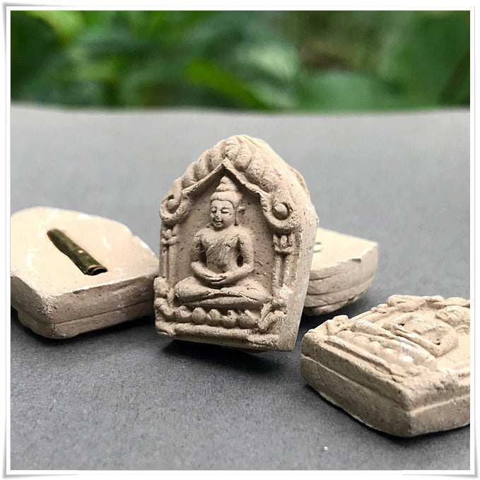 ✨🧘‍♂️🔮 Authentic Thai Amulet Sovereign Gift Node - Khun Phaen Anthropomorphic Matrix with Linear Resonance Scroll, Phra Ajarn O Consecrated Masterpiece