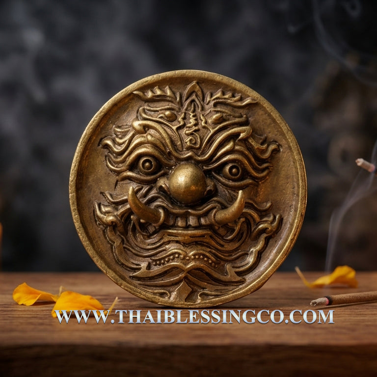 ✨ Imperial "Millionaire’s Master-Blessing" (Setthee Bucha Khru): Satin-Bell Brass Thao Wessuwan Sovereign Guardian by Luang Phor Prong, Wat Tham Phru Takian (Elite 2.2cm Satin-Finish Collector's Edition)