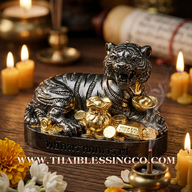 🐯 ✨ Infinite Devouring Tiger: 2K Gold-Sliver Samrit Edition 2024 by Phra Ajarn Prasoot – The Ultimate Wealth-Magnet & Non-Stop Prosperity Talisman