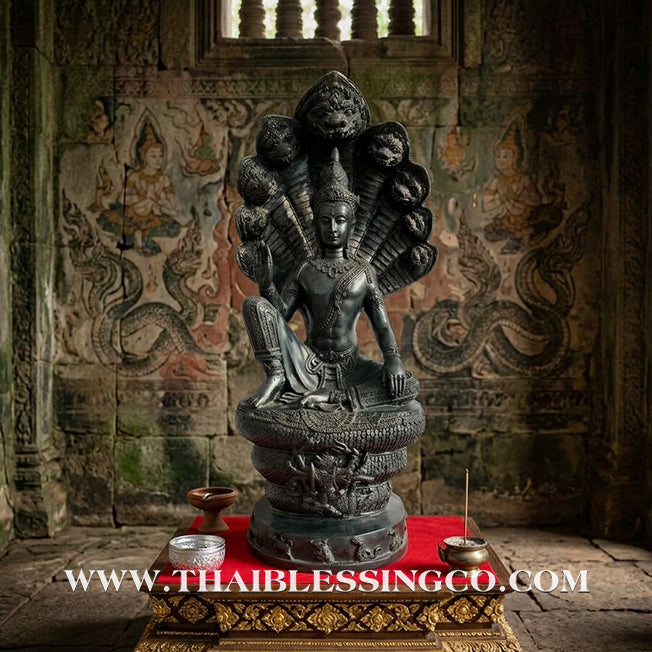 🔱💰Jatukam Ramathep – "Akkhara Maha Setthee" (The Supreme Mega-Millionaire) – Grand 22-Inch Altar Masterpiece – Black Oxide Sacred Brass (Rom Dam) – The Divine Engine for Imperial Wealth, Absolute Asset Protection, and Unstoppable Life Elevation!