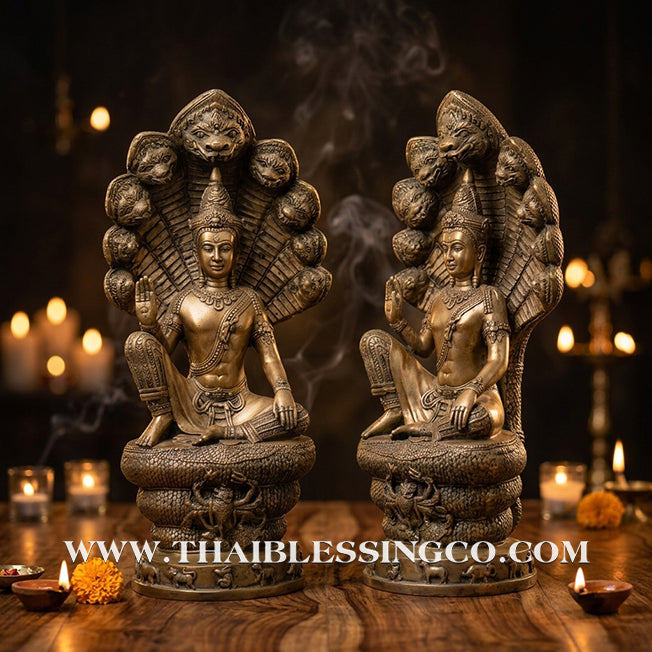 🔱💰Jatukam Ramathep – "Akkhara Maha Setthee" (The Supreme Mega-Millionaire) – Naga Sheltered (Pang Nak Prok) – Grand 22-Inch Altar Masterpiece – Sacred Brass – The Divine Engine for Imperial Wealth, Absolute Protection, and Unstoppable Life Elevation!