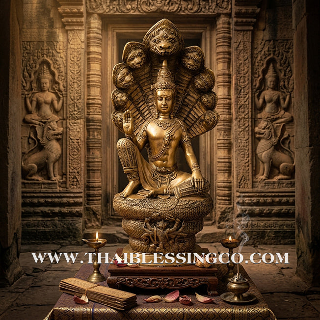 🔱💰Jatukam Ramathep – "Akkhara Maha Setthee" (The Supreme Mega-Millionaire) – Naga Sheltered (Pang Nak Prok) – Grand 22-Inch Altar Masterpiece – Sacred Brass – The Divine Engine for Imperial Wealth, Absolute Protection, and Unstoppable Life Elevation!