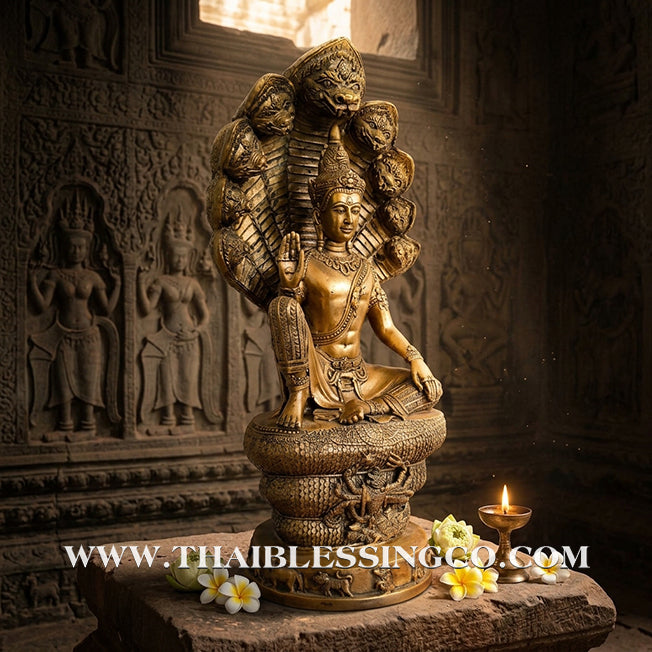 🔱💰Jatukam Ramathep – "Akkhara Maha Setthee" (The Supreme Mega-Millionaire) – Naga Sheltered (Pang Nak Prok) – Grand 22-Inch Altar Masterpiece – Sacred Brass – The Divine Engine for Imperial Wealth, Absolute Protection, and Unstoppable Life Elevation!