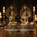 🔱💰Jatukam Ramathep – "Akkhara Maha Setthee" (The Supreme Mega-Millionaire) – Sheltered by the Naga King (Pang Nak Prok) – 5-Inch Altar Masterpiece – Sacred Brass – The Divine Engine for Imperial Wealth, Total Protection, and Unstoppable Life Elevation!