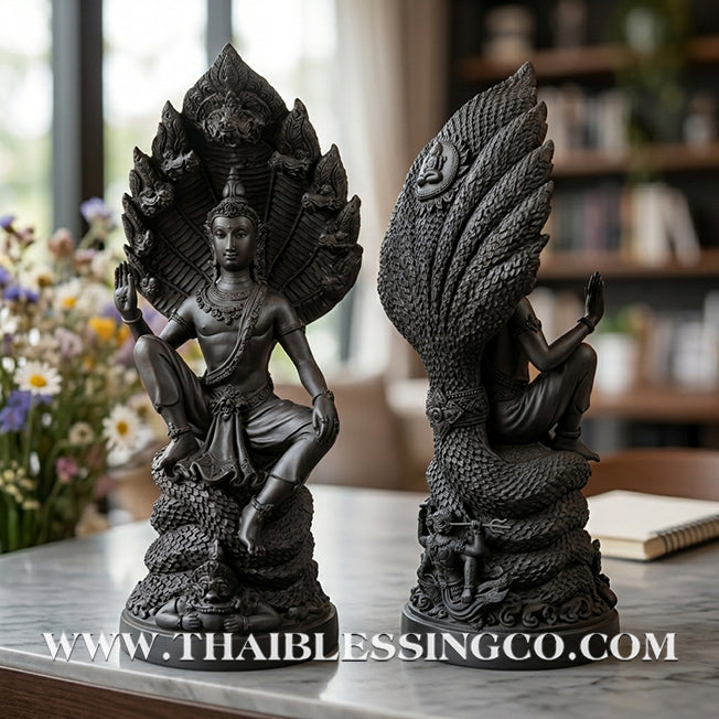 🔱💰Jatukam Ramathep – "Akkhara Maha Setthee" (The Ultimate Billionaire) – Grand 18-Inch Black Oxide Masterpiece – The Divine Engine for Absolute Wealth, Supreme Authority, and Global Market Victory!