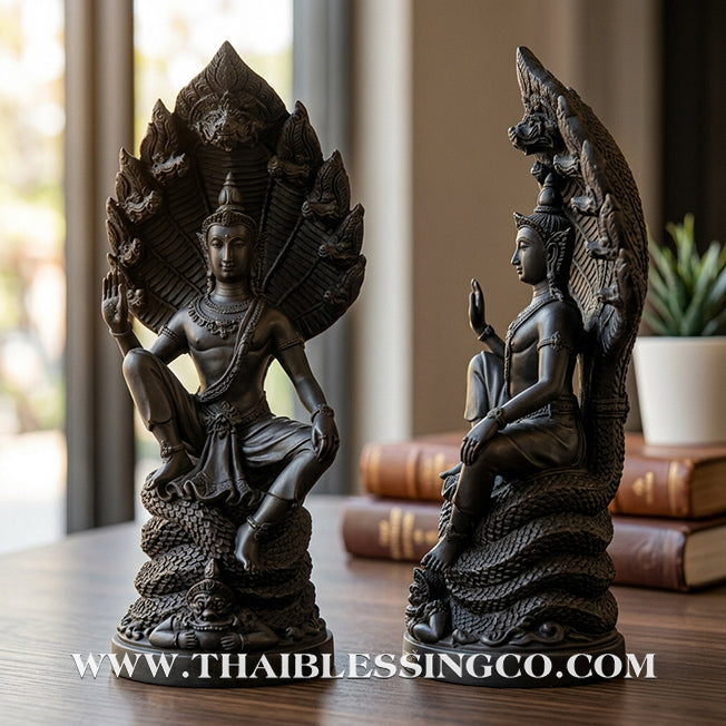 🔱💰Jatukam Ramathep – "Akkhara Maha Setthee" (The Ultimate Billionaire) – Grand 18-Inch Black Oxide Masterpiece – The Divine Engine for Absolute Wealth, Supreme Authority, and Global Market Victory!
