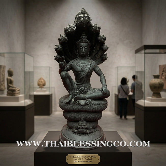 🔱💰Jatukam Ramathep – "Burana Lak Mueang Pattani" (Pattani City Pillar Restoration) – Grand 23-Inch Altar Masterpiece – Black Oxide Sacred Brass (Rom Dam) – The Divine Engine for Imperial Authority, Infinite Prosperity, and Unstoppable Life Elevation!