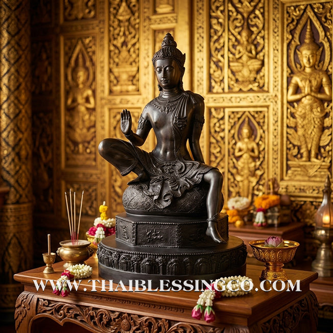🔱💰Jatukam Ramathep – "Chao Sua Yuk 8" (The Tycoon of the 8th Era) – 14-Inch Black Oxide Masterpiece – The Divine Engine for Era-Defining Wealth, Feng Shui Dominance, and Absolute Life Elevation!