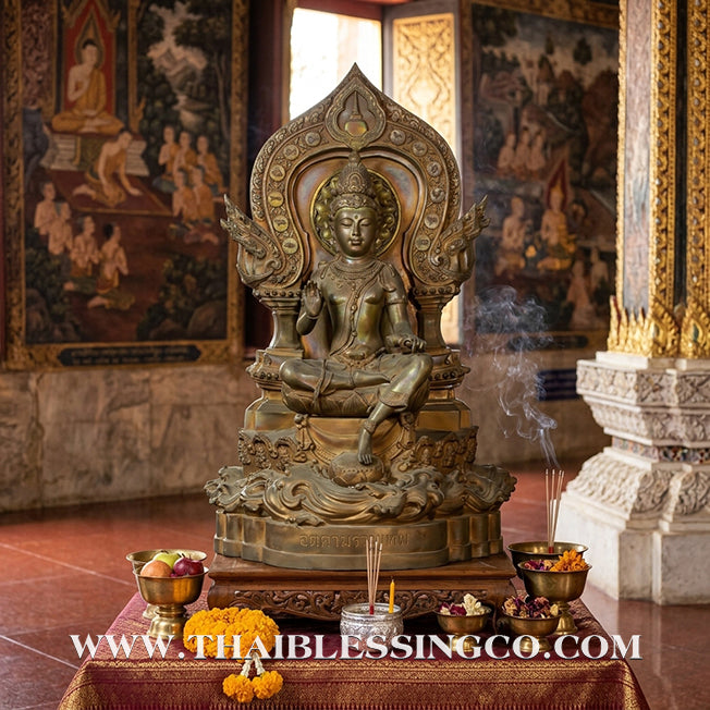 🔱💰Jatukam Ramathep – "Deva Song Lak Mueang" (The Deity of Two City Pillars) – 2007 (B.E. 2550) – Grand 30-Inch Bronze Masterpiece – The Divine Engine for Imperial Wealth, Absolute Authority, and Unstoppable Life Elevation!