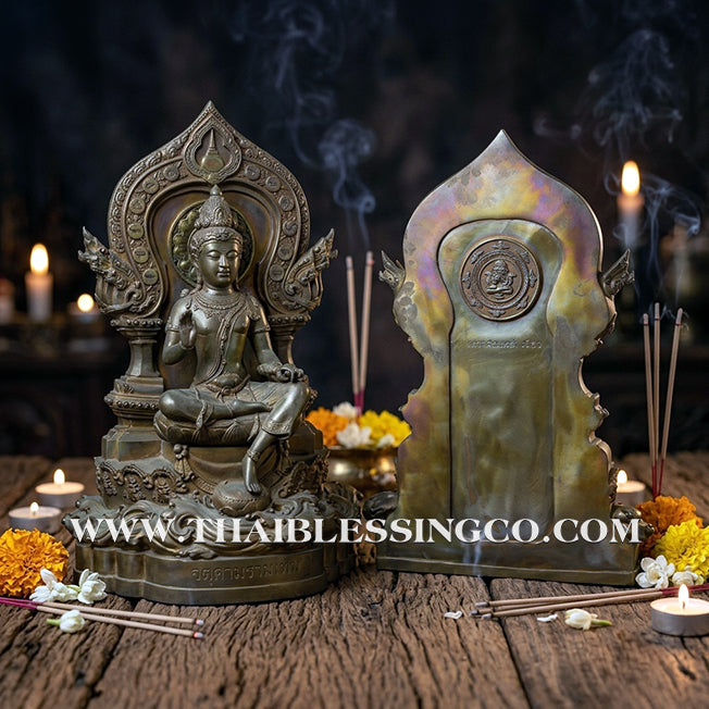 🔱💰Jatukam Ramathep – "Deva Song Lak Mueang" (The Deity of Two City Pillars) – 2007 (B.E. 2550) – Grand 30-Inch Bronze Masterpiece – The Divine Engine for Imperial Wealth, Absolute Authority, and Unstoppable Life Elevation!