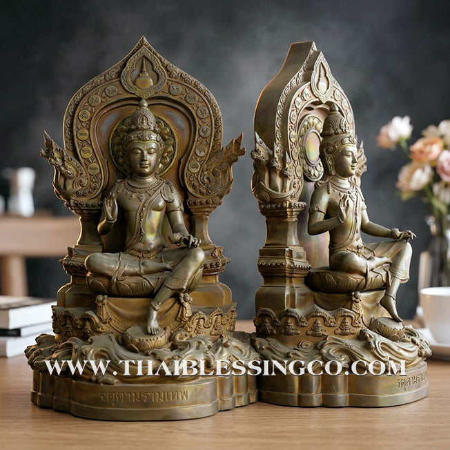 🔱💰Jatukam Ramathep – "Deva Song Lak Mueang" (The Deity of Two City Pillars) – 2007 (B.E. 2550) – Grand 30-Inch Bronze Masterpiece – The Divine Engine for Imperial Wealth, Absolute Authority, and Unstoppable Life Elevation!