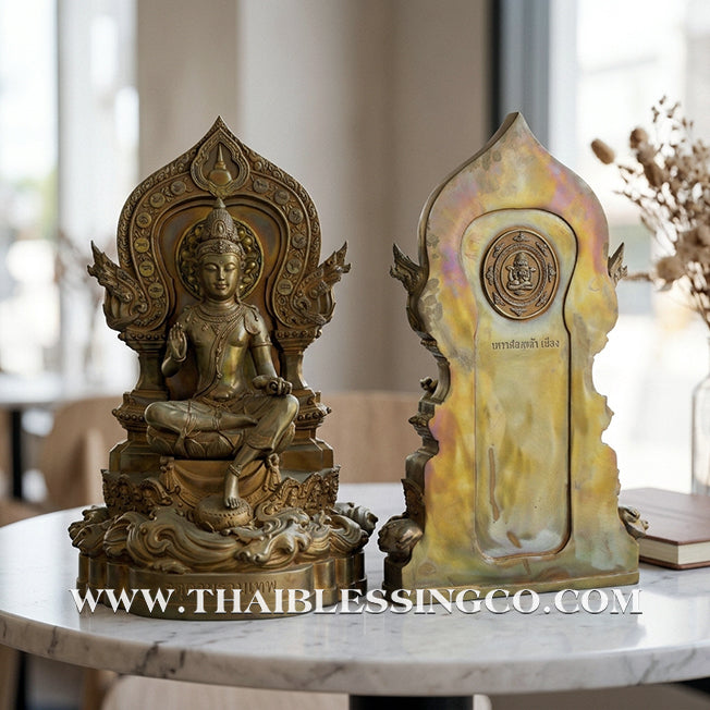 🔱💰Jatukam Ramathep – "Deva Song Lak Mueang" (The Deity of Two City Pillars) – 2007 (B.E. 2550) – Grand 30-Inch Bronze Masterpiece – The Divine Engine for Imperial Wealth, Absolute Authority, and Unstoppable Life Elevation!