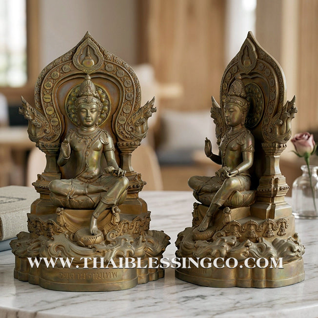 🔱💰Jatukam Ramathep – "Deva Song Lak Mueang" (The Deity of Two City Pillars) – 2007 (B.E. 2550) – Grand 30-Inch Bronze Masterpiece – The Divine Engine for Imperial Wealth, Absolute Authority, and Unstoppable Life Elevation!