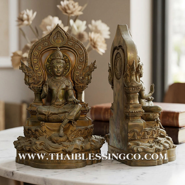 🔱💰Jatukam Ramathep – "Deva Song Lak Mueang" (The Deity of Two City Pillars) – 2007 (B.E. 2550) – Grand 30-Inch Bronze Masterpiece – The Divine Engine for Imperial Wealth, Absolute Authority, and Unstoppable Life Elevation!