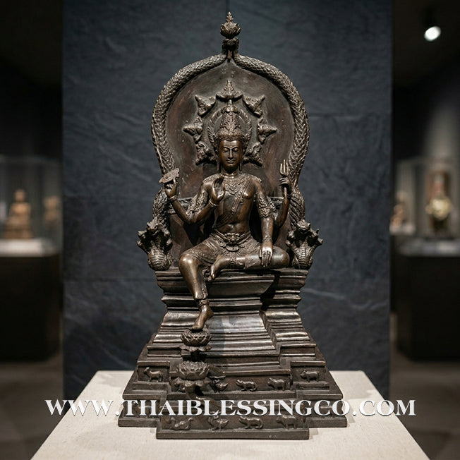 🔱💰Jatukam Ramathep – "Heng Rap Sap" (Pure Luck & Wealth Reception) – Grand 18-Inch Black Oxide Masterpiece – The Divine Engine for Unstoppable Fortune, Strategic Dominance, and Absolute Life Elevation!
