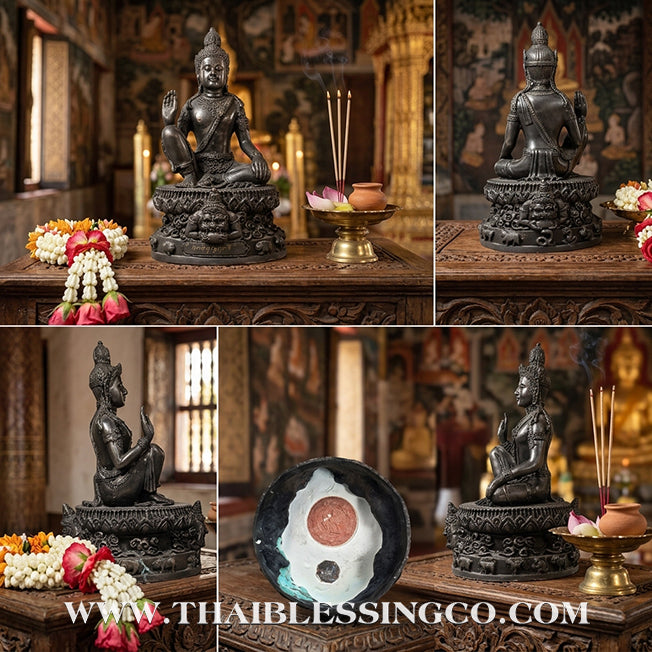 🔱💰Jatukam Ramathep – "Itthirit Bunyarit" 2007 (B.E. 2550) – 3-Inch Black Oxide Altar Edition – Blessed by Por Than Euam, Wat Bang Neian – The Divine Engine for Unstoppable Fortune, Absolute Protection, and Personal Mastery!
