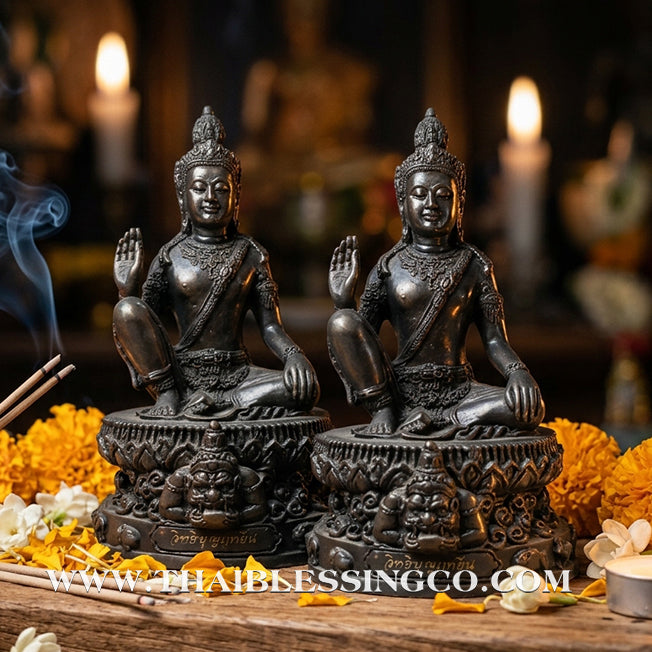🔱💰Jatukam Ramathep – "Itthirit Bunyarit" 2007 (B.E. 2550) – 3-Inch Black Oxide Altar Edition – Blessed by Por Than Euam, Wat Bang Neian – The Divine Engine for Unstoppable Fortune, Absolute Protection, and Personal Mastery!