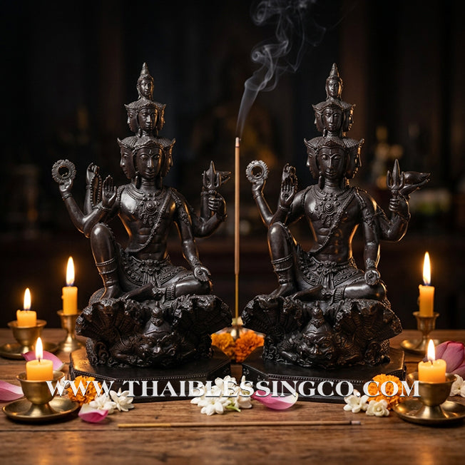 🔱💰Jatukam Ramathep – "Kao Na Maha Choke Maha Setthee" (Progress, Great Fortune & Billionaire Status) – 13.5-Inch Black Oxide Masterpiece – The Divine Engine for Total Success, Supreme Protection, and Absolute Life Elevation!