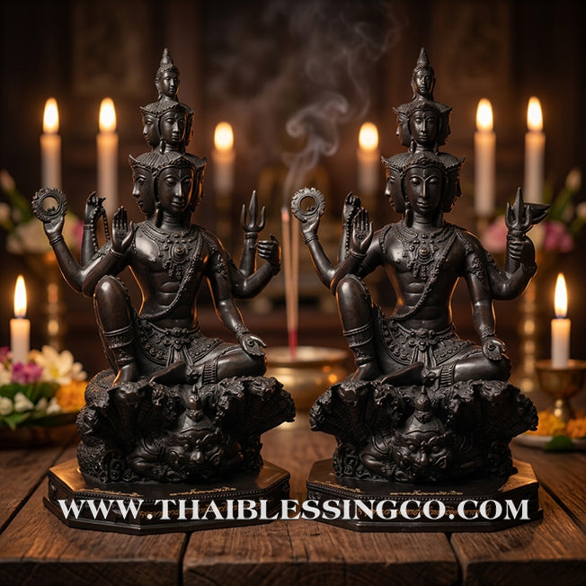 🔱💰Jatukam Ramathep – "Kao Na Maha Choke Maha Setthee" (Progress, Great Fortune & Billionaire Status) – 13.5-Inch Black Oxide Masterpiece – The Divine Engine for Total Success, Supreme Protection, and Absolute Life Elevation!