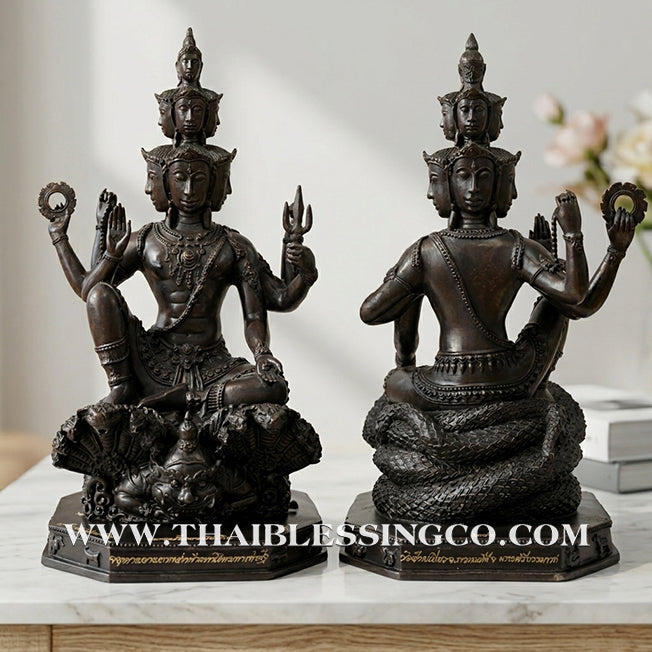🔱💰Jatukam Ramathep – "Kao Na Maha Choke Maha Setthee" (Progress, Great Fortune & Billionaire Status) – 13.5-Inch Black Oxide Masterpiece – The Divine Engine for Total Success, Supreme Protection, and Absolute Life Elevation!
