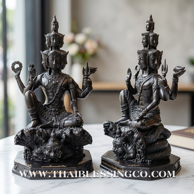 🔱💰Jatukam Ramathep – "Kao Na Maha Choke Maha Setthee" (Progress, Great Fortune & Billionaire Status) – 13.5-Inch Black Oxide Masterpiece – The Divine Engine for Total Success, Supreme Protection, and Absolute Life Elevation!