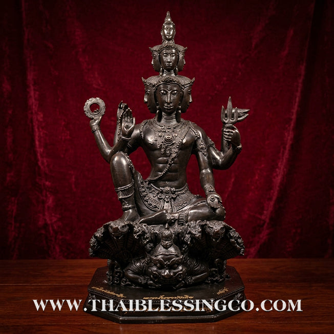 🔱💰Jatukam Ramathep – "Kao Na Maha Choke Maha Setthee" (Progress, Great Fortune & Billionaire Status) – 13.5-Inch Black Oxide Masterpiece – The Divine Engine for Total Success, Supreme Protection, and Absolute Life Elevation!