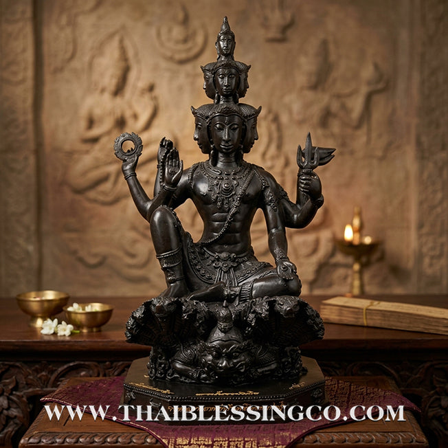🔱💰Jatukam Ramathep – "Kao Na Maha Choke Maha Setthee" (Progress, Great Fortune & Billionaire Status) – 13.5-Inch Black Oxide Masterpiece – The Divine Engine for Total Success, Supreme Protection, and Absolute Life Elevation!