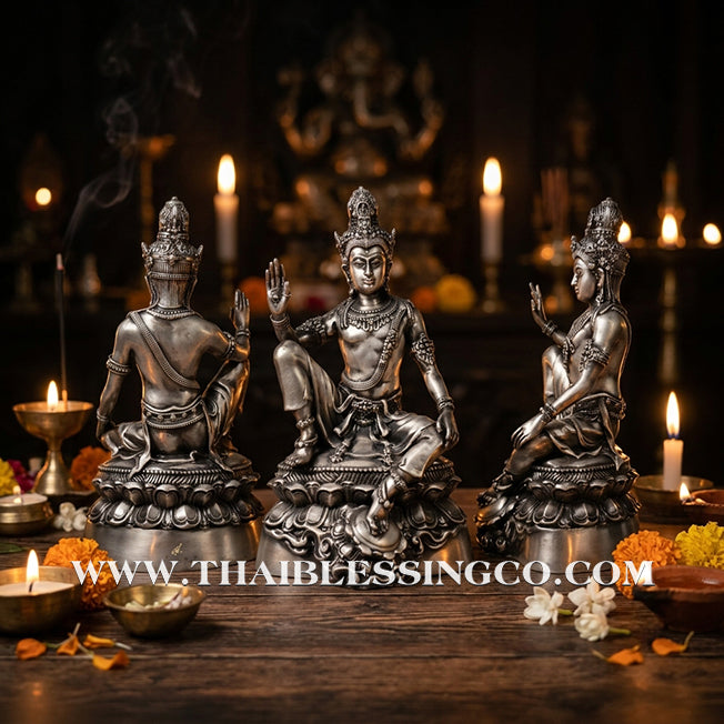 🔱💰Jatukam Ramathep – "Kod Setthee 2" (The Super Wealthy II) – White Gold Satin Finish Masterpiece – Rare 5-Inch Altar Edition – The Divine Engine for Modern Fortune, Imperial Influence, and Absolute Life Elevation!