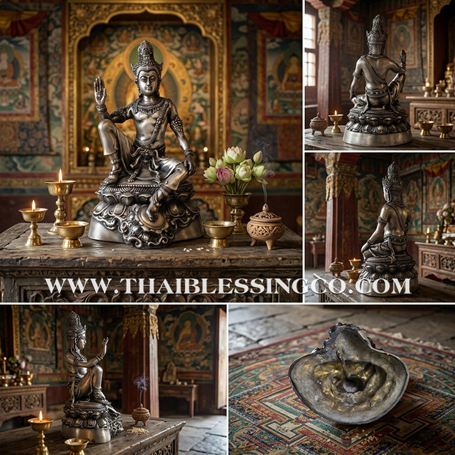 🔱💰Jatukam Ramathep – "Kod Setthee 2" (The Super Wealthy II) – White Gold Satin Finish Masterpiece – Rare 5-Inch Altar Edition – The Divine Engine for Modern Fortune, Imperial Influence, and Absolute Life Elevation!