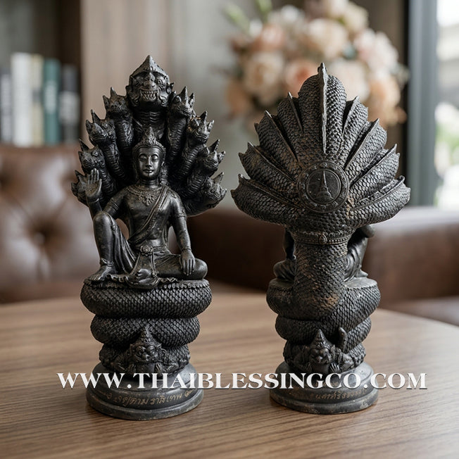 🔱💰Jatukam Ramathep – "Lak Mueang 49: Charoen Phokasap" (Abundant Wealth) – Royal Ease Posture (Pang Maharaj Leela) – Rare 12-Inch Black Oxide Masterpiece – The Divine Engine for Market Dominance, Sovereign Influence, and Absolute Life Elevation!