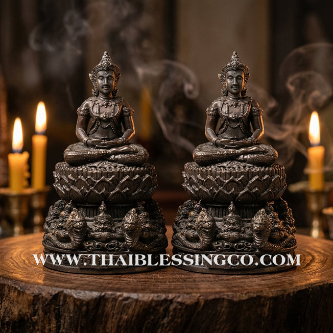 🔱💰Jatukam Ramathep – "Lak Mueang Maha Mongkol" (The Auspicious City Pillar) – 2007 (B.E. 2550) – Black Oxide Dashboard Edition – The Divine Engine for Mobile Prosperity, Sovereign Protection, and Absolute Life Elevation!