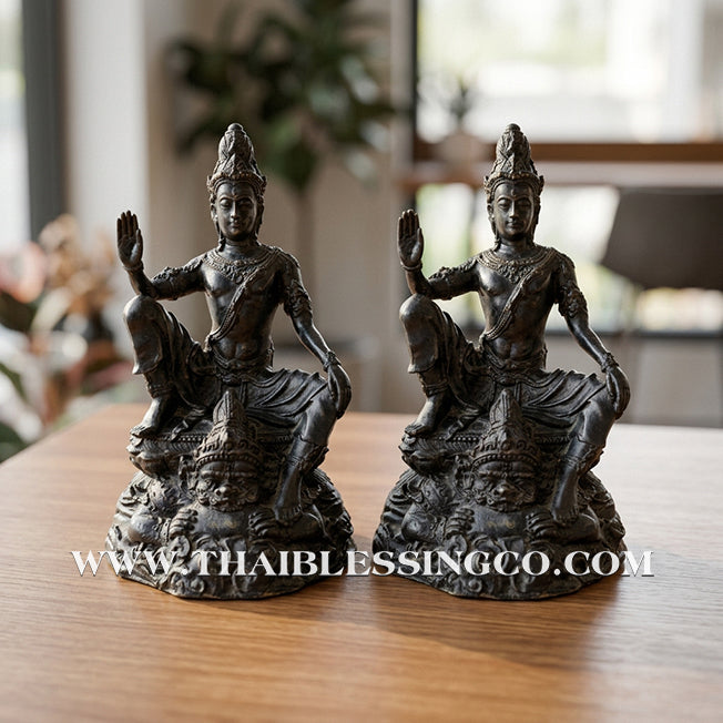 🔱💰 Jatukam Ramathep – "Ngoen Thong Phoem Phun" (Multiplying Wealth & Gold) – 5.5-Inch Altar Masterpiece – Black Oxide Sacred Brass (Rom Dam) – The Divine Engine for Escalating Prosperity, Executive Command, and Unstoppable Life Elevation!