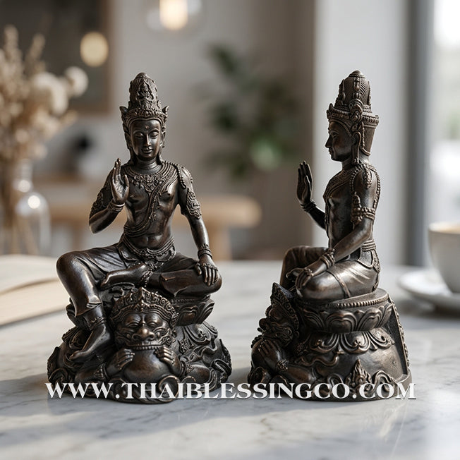 🔱💰Jatukam Ramathep – "Ruay Kham Fa" (Sky-Supporting Wealth) – 2007 (B.E. 2550) – Black Oxide Masterpiece – The Divine Engine for Unshakeable Prosperity, Khao-Or Sorcery, and Absolute Life Elevation!