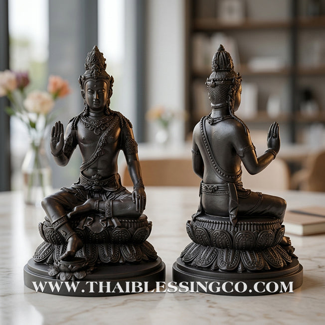🔱💰Jatukam Ramathep – "Ruay Nirun" (Eternal Wealth) – Blessing Mudra (Pang Prathan Phon) – 10.5-Inch High-Detail Resin Masterpiece – The Divine Engine for Infinite Fortune, Strategic Success, and Absolute Life Elevation!