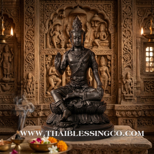 🔱💰Jatukam Ramathep – "Ruay Nirun" (Eternal Wealth) – Blessing Mudra (Pang Prathan Phon) – 10.5-Inch High-Detail Resin Masterpiece – The Divine Engine for Infinite Fortune, Strategic Success, and Absolute Life Elevation!