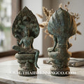 🔱💰Jatukam Ramathep – "Sombat Jakkraphat" (The Emperor’s Treasure) – Blessing Mudra (Pang Prathan Phon) – Rare 5-Inch Antique Patina Masterpiece – The Divine Engine for Imperial Fortune, Universal Command, and Absolute Life Elevation!