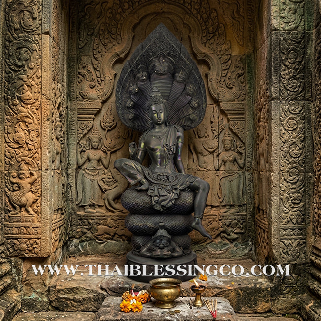 🔱💰Jatukam Ramathep – "Sombat Jakkraphat" (The Emperor’s Treasure) – Blessing Mudra (Pang Prathan Phon) – Ultra-Rare 28-Inch Bronze Masterpiece – The Divine Engine for Imperial Fortune, Universal Command, and Absolute Life Elevation!