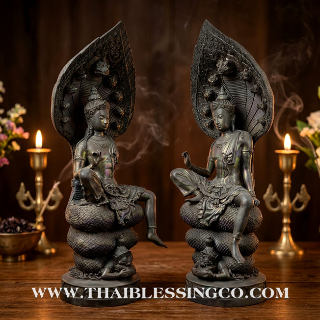 🔱💰Jatukam Ramathep – "Sombat Jakkraphat" (The Emperor’s Treasure) – Blessing Mudra (Pang Prathan Phon) – Ultra-Rare 28-Inch Bronze Masterpiece – The Divine Engine for Imperial Fortune, Universal Command, and Absolute Life Elevation!