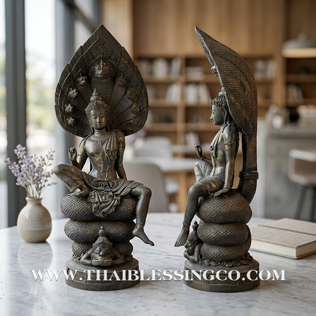 🔱💰Jatukam Ramathep – "Sombat Jakkraphat" (The Emperor’s Treasure) – Blessing Mudra (Pang Prathan Phon) – Ultra-Rare 28-Inch Bronze Masterpiece – The Divine Engine for Imperial Fortune, Universal Command, and Absolute Life Elevation!
