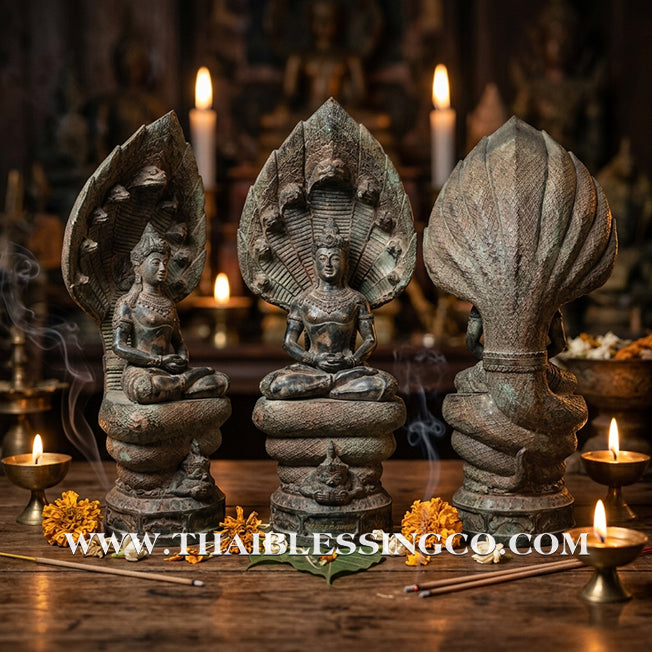 🔱💰Jatukam Ramathep – "Sombat Jakkraphat" (The Emperor’s Treasure) – Meditation Mudra (Pang Samadhi) – Rare 5-Inch Antique Patina Masterpiece – The Divine Engine for Strategic Wealth, Inner Power, and Absolute Life Elevation!